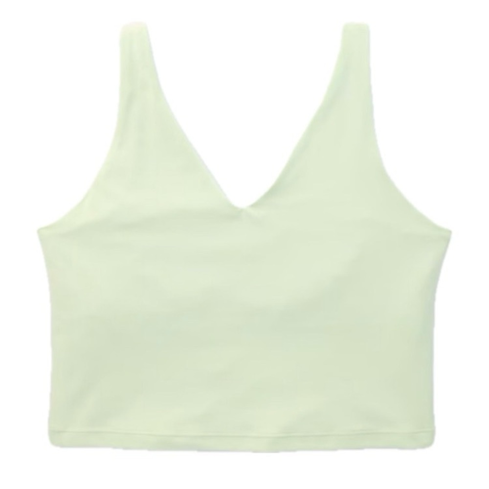 Athleta transcend crop sports bra small A-C honeydew